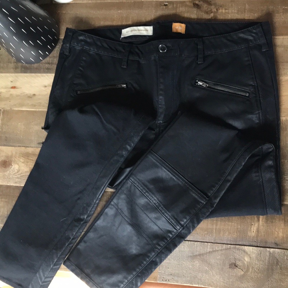 Anthropologie leather leggings 32 new!